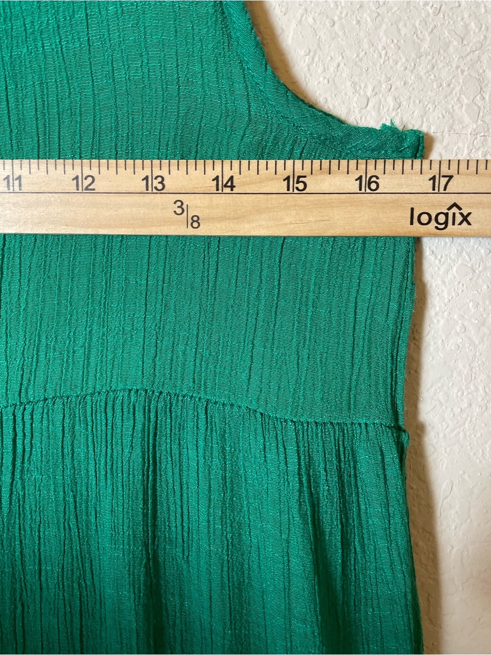 NAIF Emerald Green Tiered Maxi Dress Sz S | Sleeveless Boho Flowy Textured Maxi - Picture 9 of 9